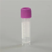 Pp1.8mlプラスチック製極低温バイアルCryovialsチューブ